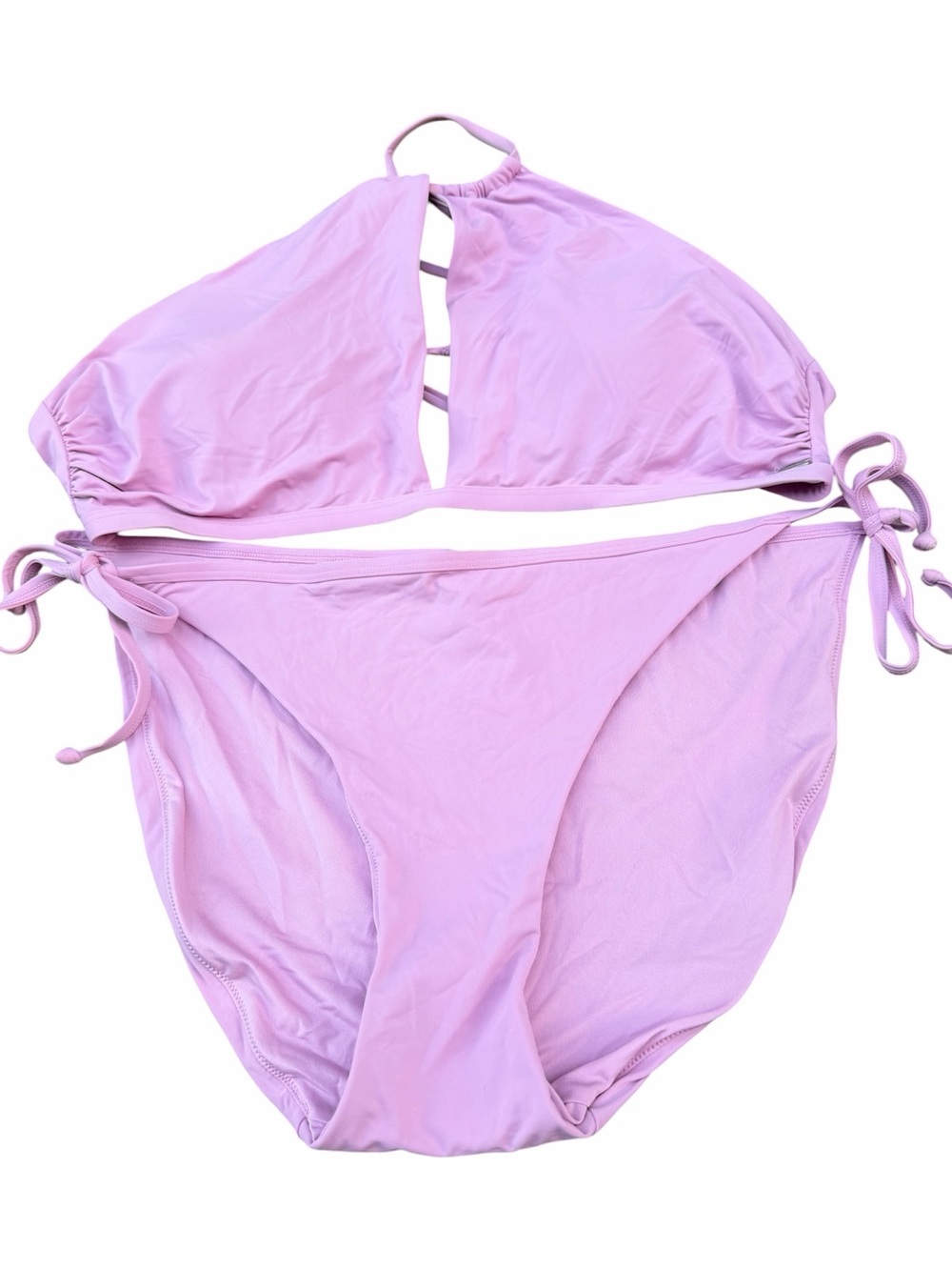 BIKINI VILLAGE TROPIK Orchid Bloom Matching Bikini Swimsuit Women’s SZ Large NEW